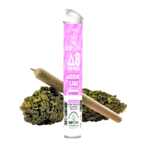 Delta 8 Flower 1g Pre-Roll Wedding Cake De