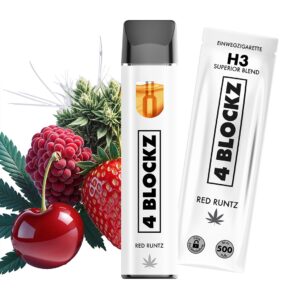 4 Blockz H3 Vape – Red Runtz 1ml