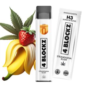 4 Blockz H3 Vape – Strawana Kush 1ml