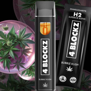 4 Blockz H2 Vape Bubble Kush 1ml