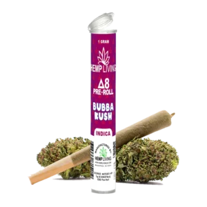 Delta 8 Flower 1g Pre-Roll Bubba Kush De