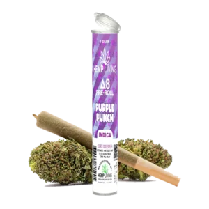 Delta 8 Flower 1g Pre-Roll Purple Punch De