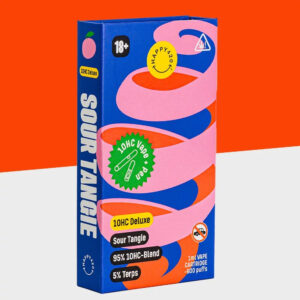 Happy420 – 10HC Deluxe Vape – Sour Tangie 1ml