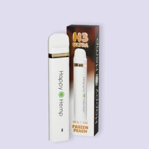 Happy Hemp H3 Ultra Vape 98% – Frozen Peach 1ml